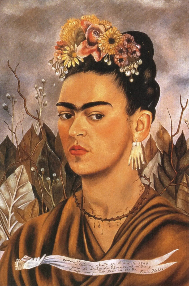 Autorretrato dedicado al Dr. Eloessser - Frida Kahlo