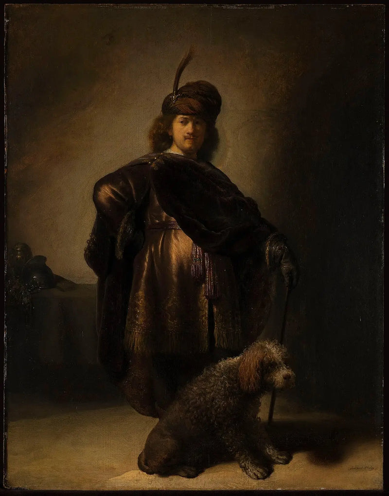 Autorretrato en hábitos orientales - Rembrandt