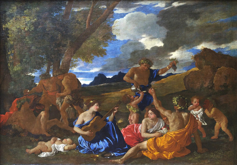 Bacanal de la jugadora de guitarra - Nicolas Poussin