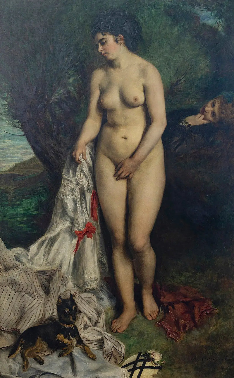 Nadadora con un grifo o Lise a la orilla del Sena - Pierre-Auguste Renoir