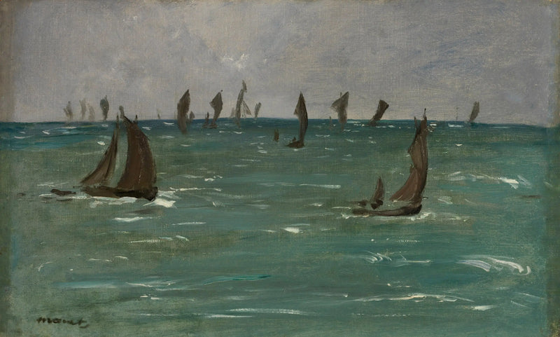 Barcos en Berck-sur-Mer - Édouard Manet