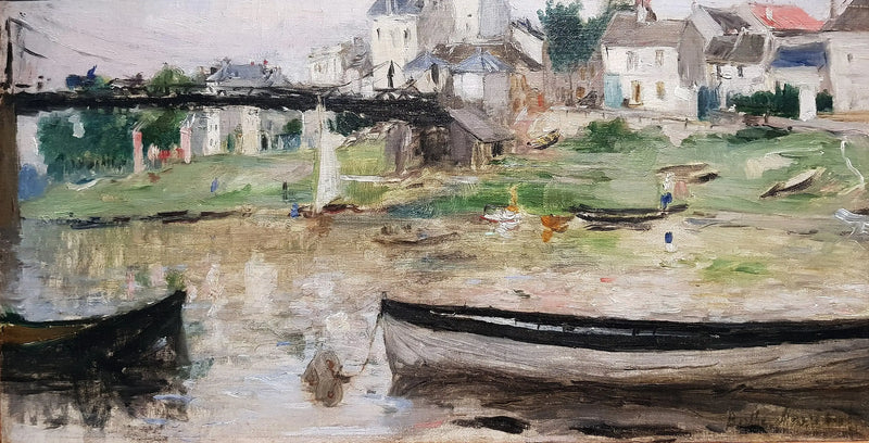 Barcos en el Sena - Berthe Morisot