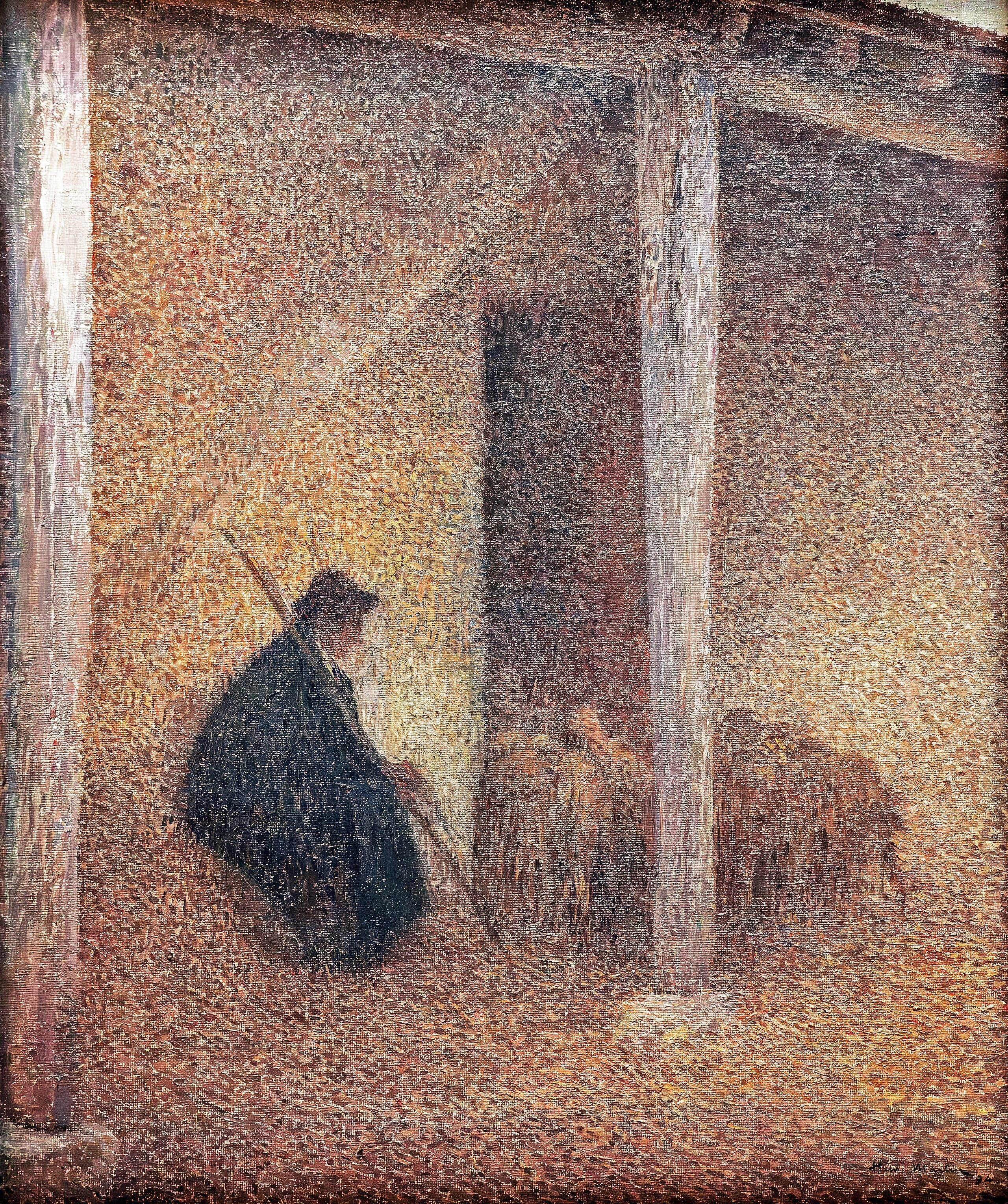 Berger rentrant ses moutons - Henri-Jean Guillaume Martin