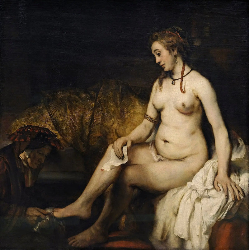 Betsabé en el baño inquilina la carta de David - Rembrandt