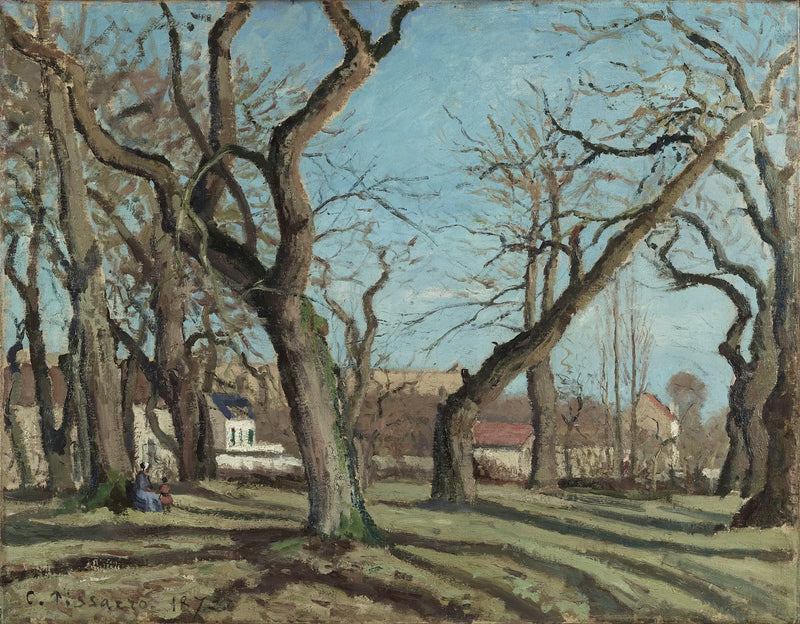 Madera de castaño en Louveciennes - Camille Pissarro