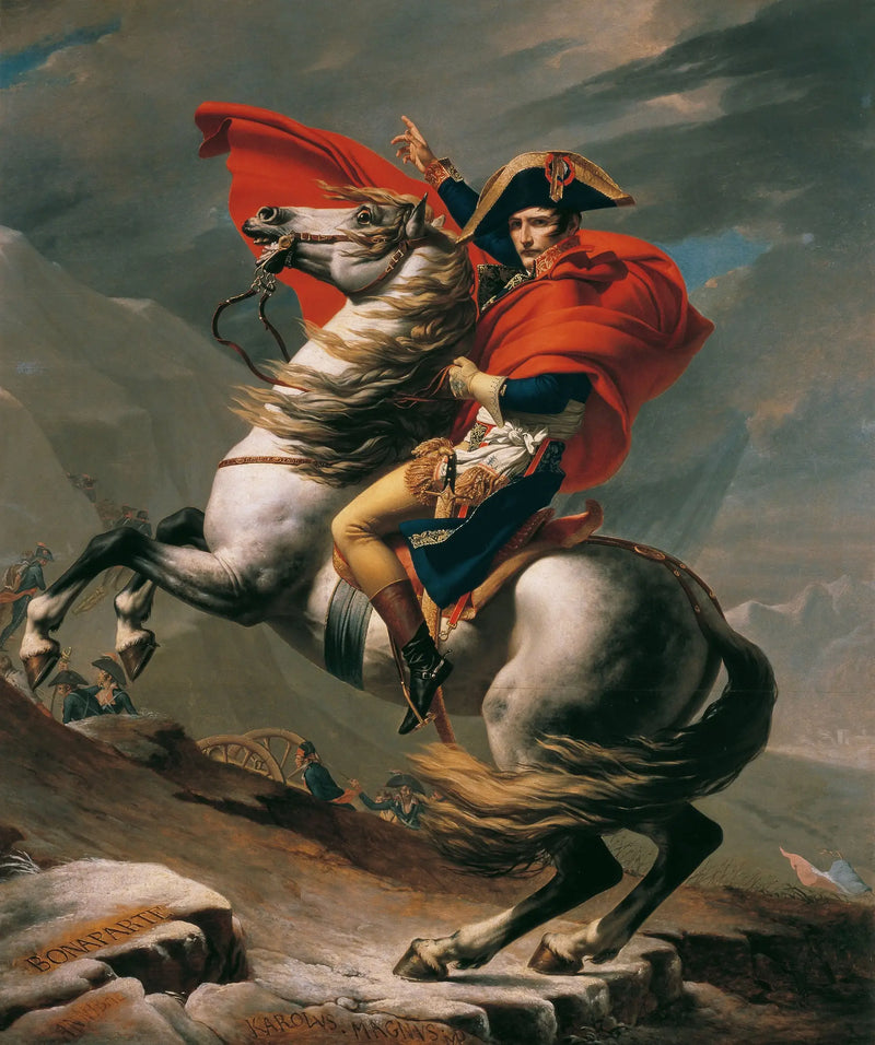 Bonaparte cruzando el Gran San Bernardo - Jacques-Louis David