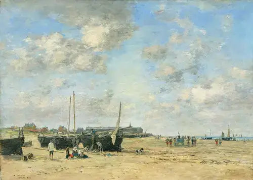 Orilla del mar de Berck - Eugène Boudin