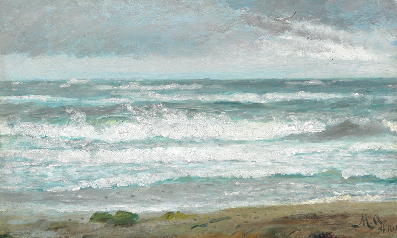 Rompiendo las olas frente a Skagen. -Michael Peter Ancher
