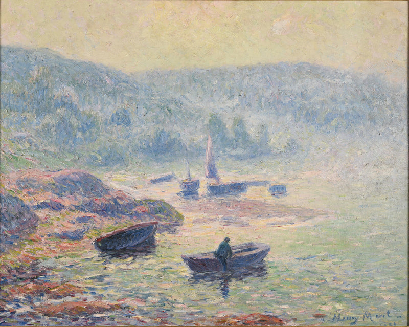 Bruma sobre el río en Pont-Aven - Henry Moret
