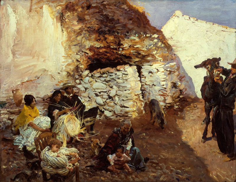 Campamento gitano, Granada, España - John Singer Sargent