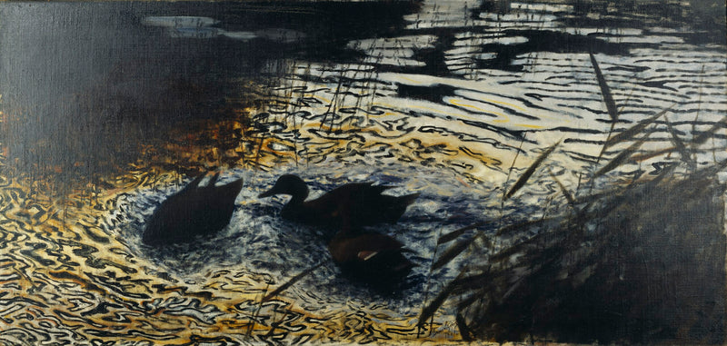 Patos salvajes de la tarde (La piel del leopardo) - Bruno Liljefors