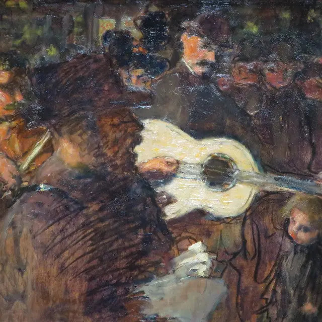 Reproduction du tableau « Chanteurs ambulants - Pierre Bonnard » par Alpha Reproduction en peinture à l’huile