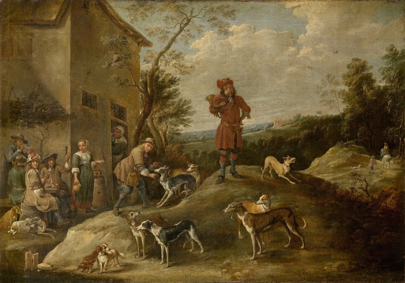 Cazadores en reposo - David Teniers el Joven