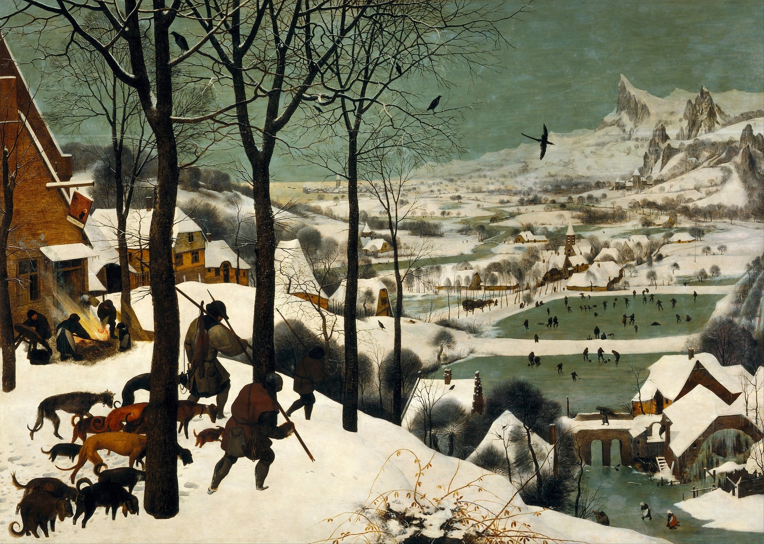 Chasseurs dans la neige - Pieter Brueghel the Elder - Alpha Reproduction