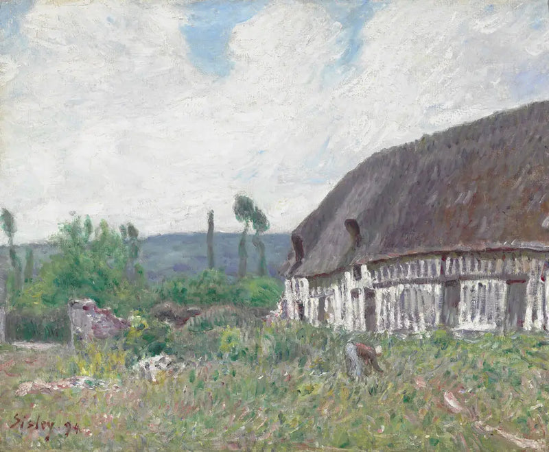 Cabaña en Normandía - Alfred Sisley