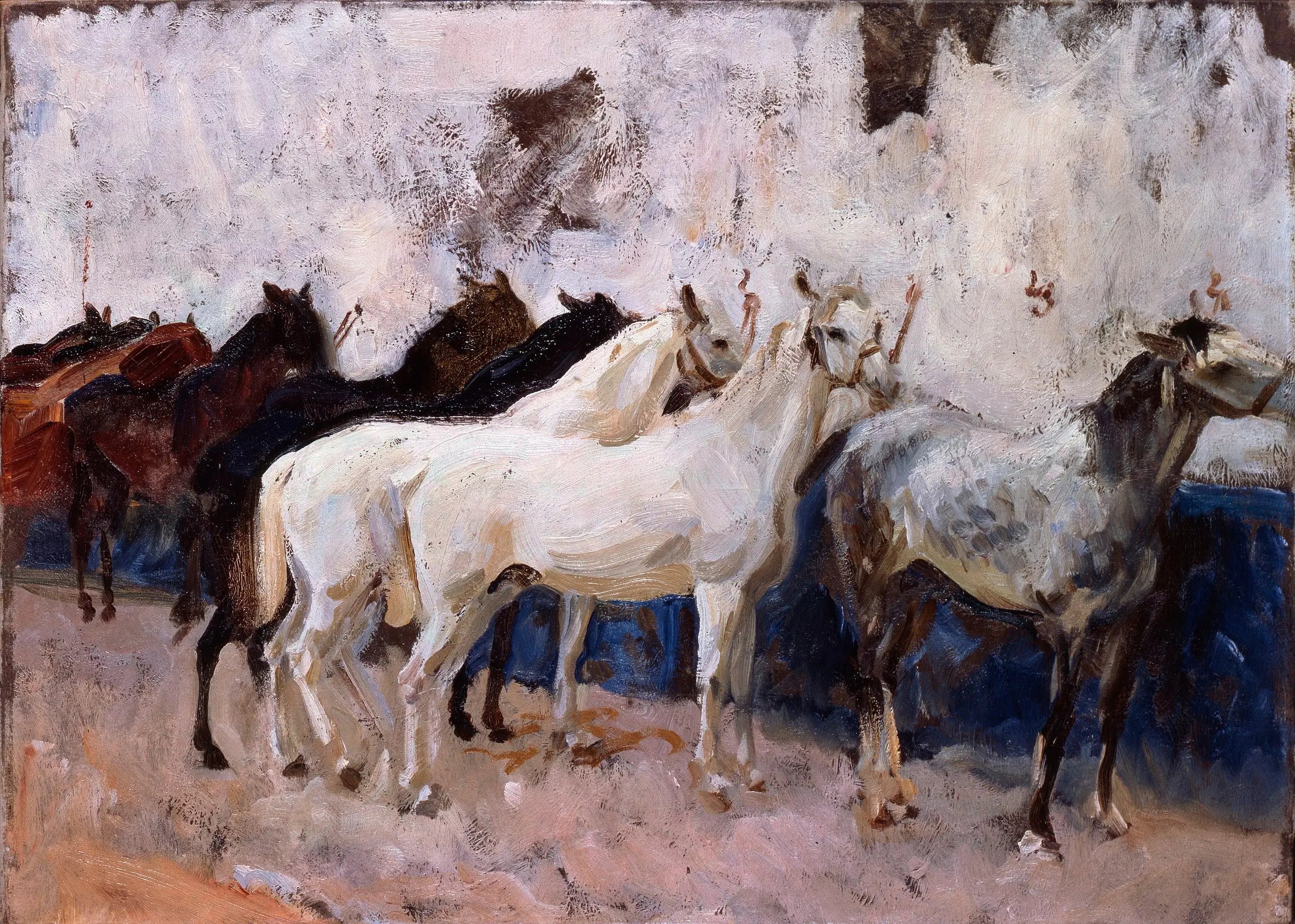 Reproduction du tableau « Chevaux à Palma - John Singer Sargent » par Alpha Reproduction en peinture à l’huile