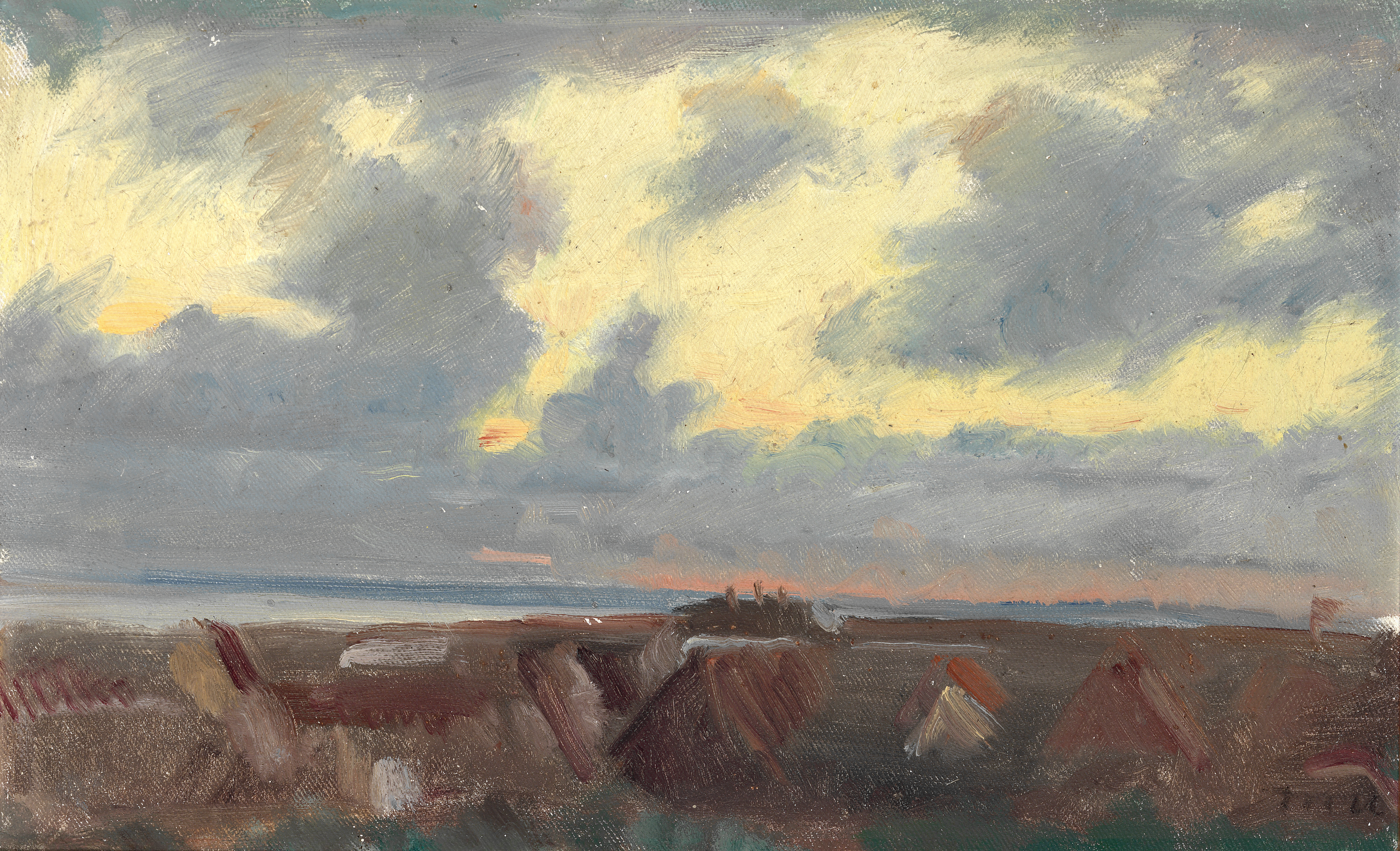 Cielo nocturno sobre Skagen. -Michael Peter Ancher