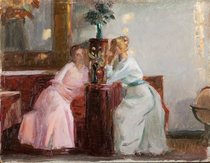 Conversación en la Sala Oeste - Michael Peter Ancher