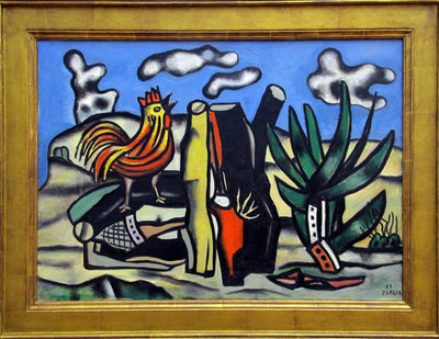 Coq rouge et ciel bleu - Fernand Léger