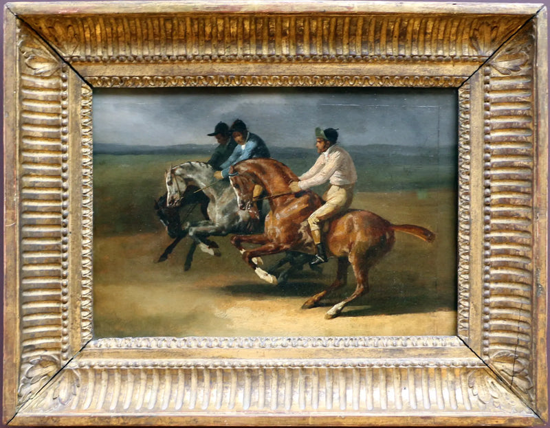 Carrera de caballos montados - Théodore Géricault