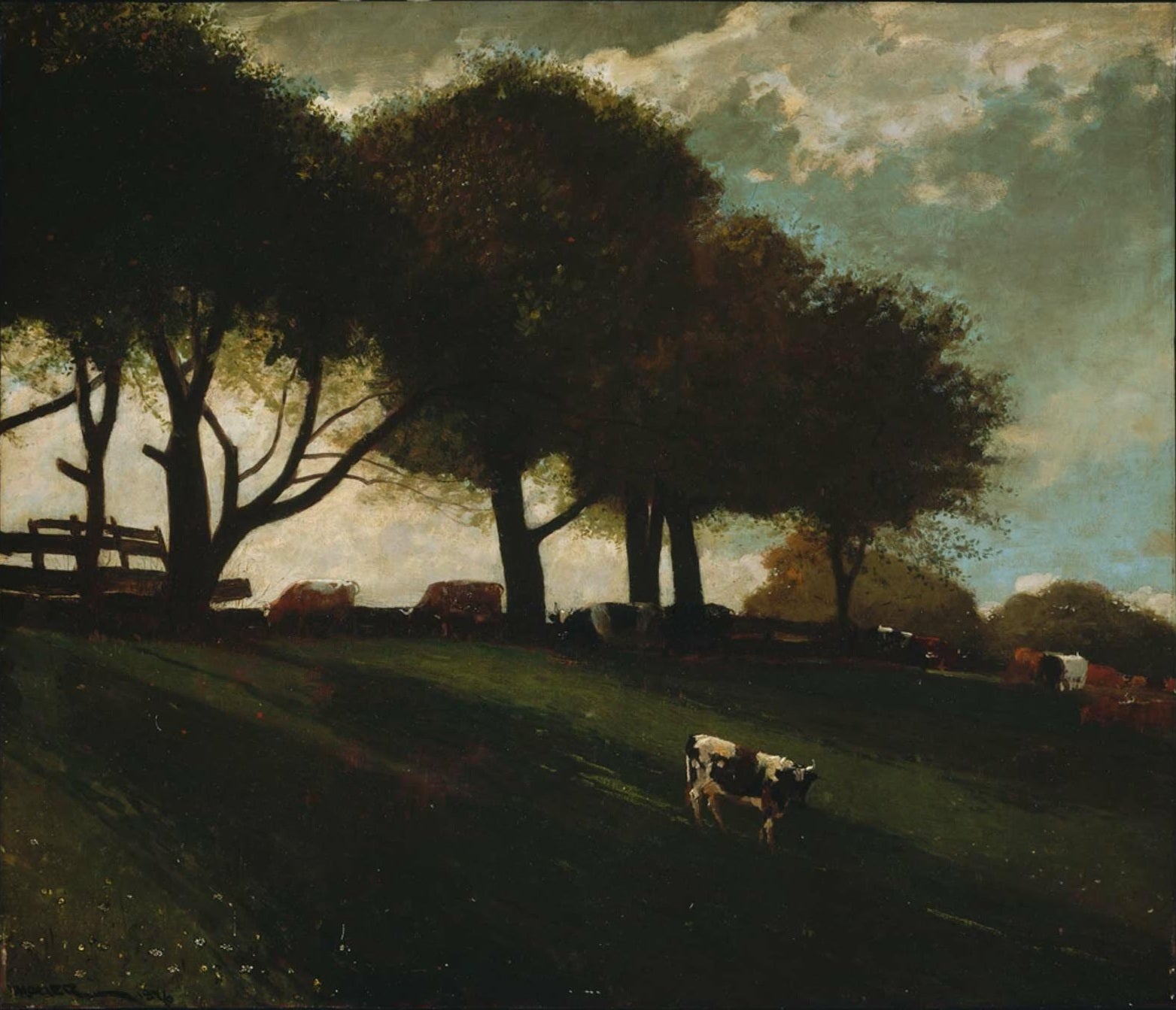 Crépuscule à Leeds, New York - Winslow Homer