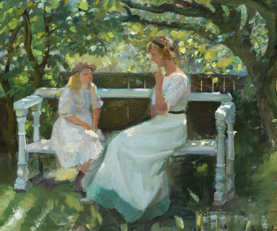 En el jardín. - Anna Ancher