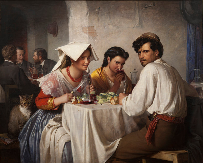 En una osteria romana - Carl Heinrich Bloch