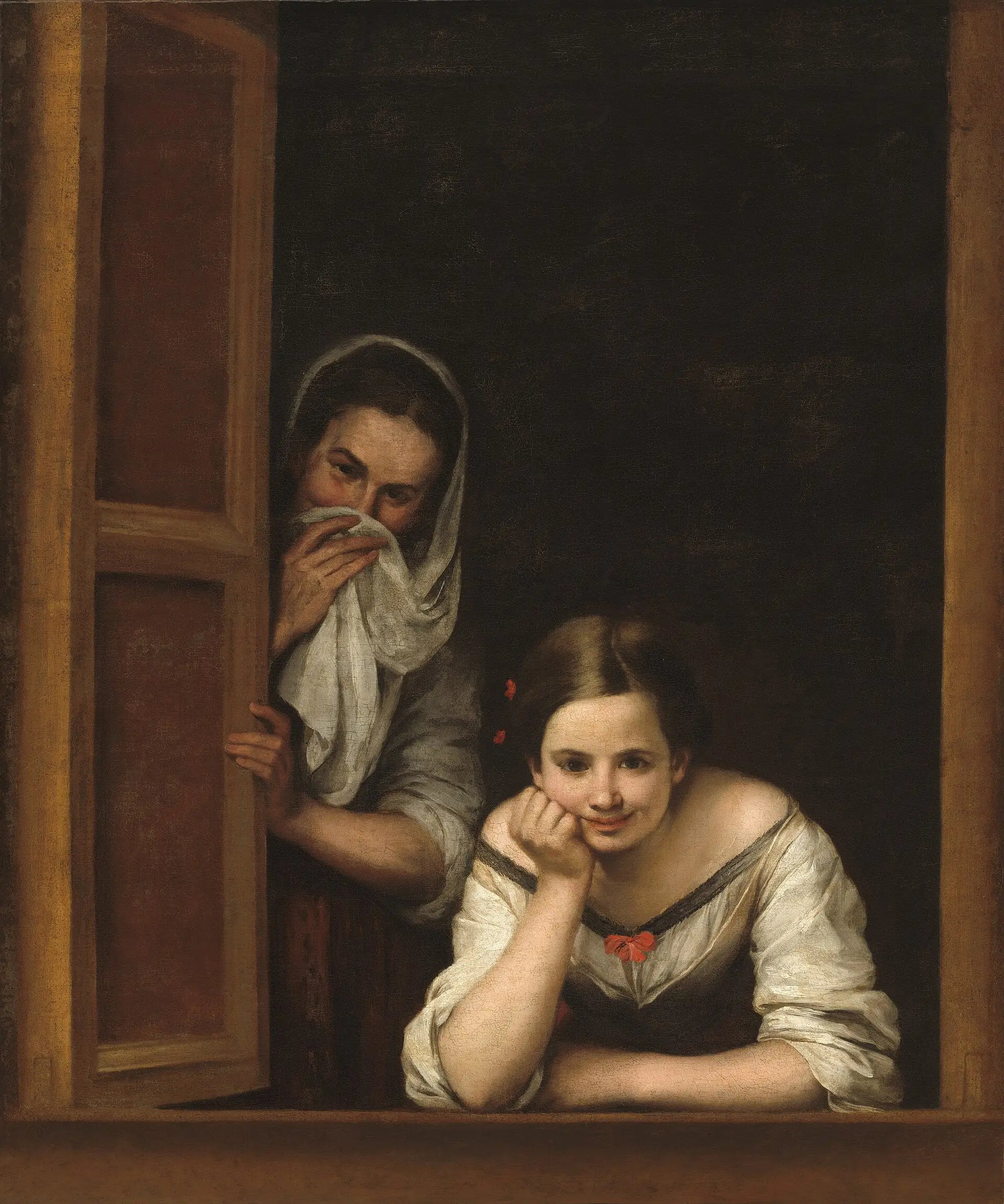 Deux femmes à la fenêtre - Bartolomé Esteban Murillo - Alpha Reproduction