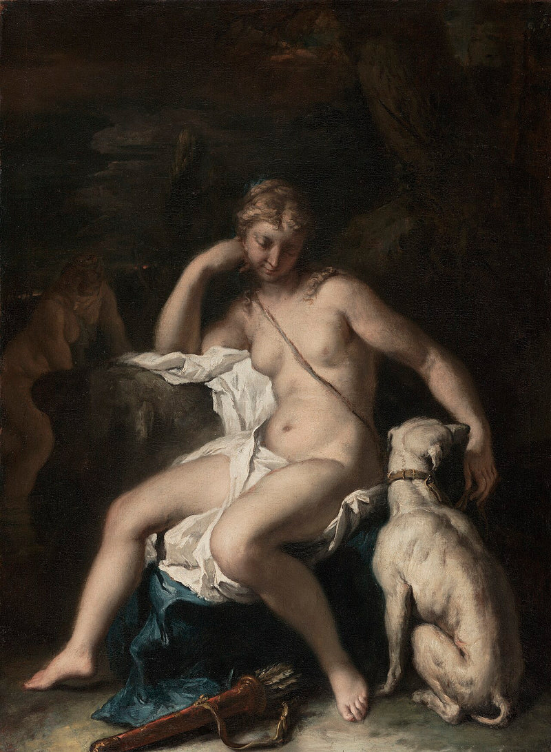 Diana y su perro - Sebastiano Ricci