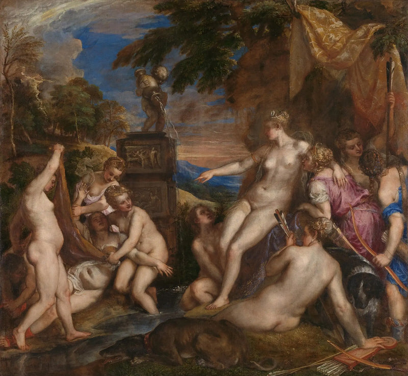Diane y Calisto - Tiziano