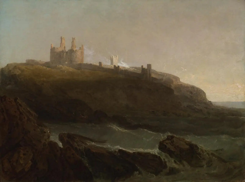 Castillo de Dunstanburgh, costa noreste de Northumberland, amanecer tras una noche tempestuosa - J. M. W. Turner