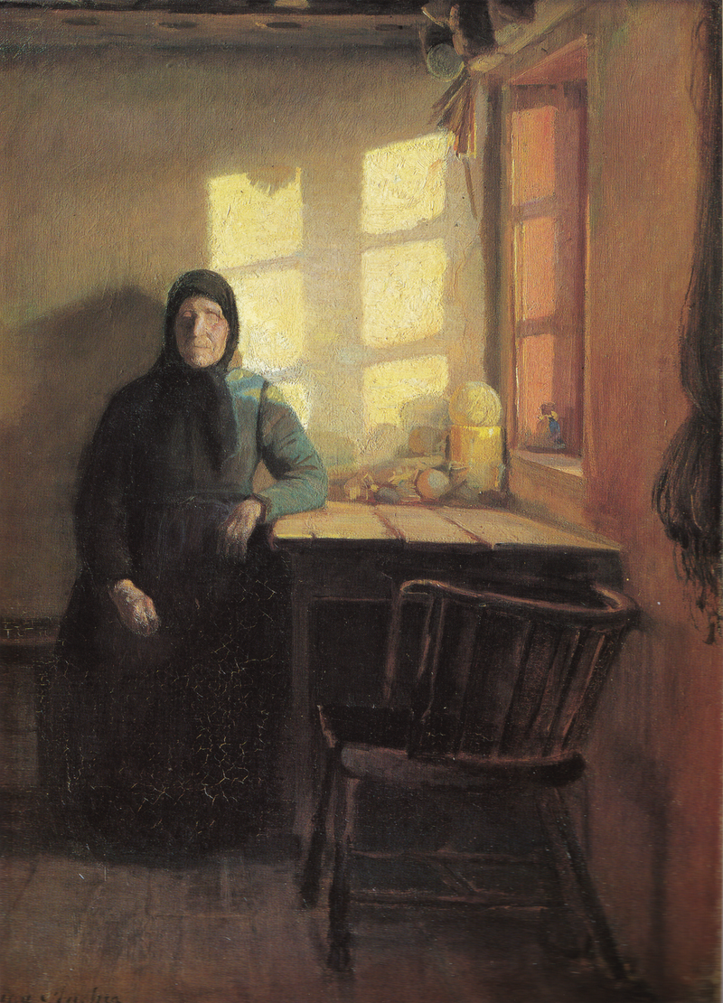 La luz del sol en la habitación del ciego - Anna Ancher