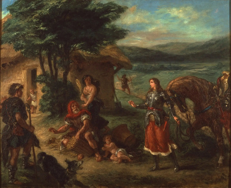 Erminia y los Pastores - Eugène Delacroix