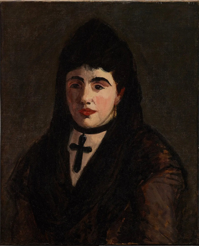 Española con la Cruz Negra - Édouard Manet