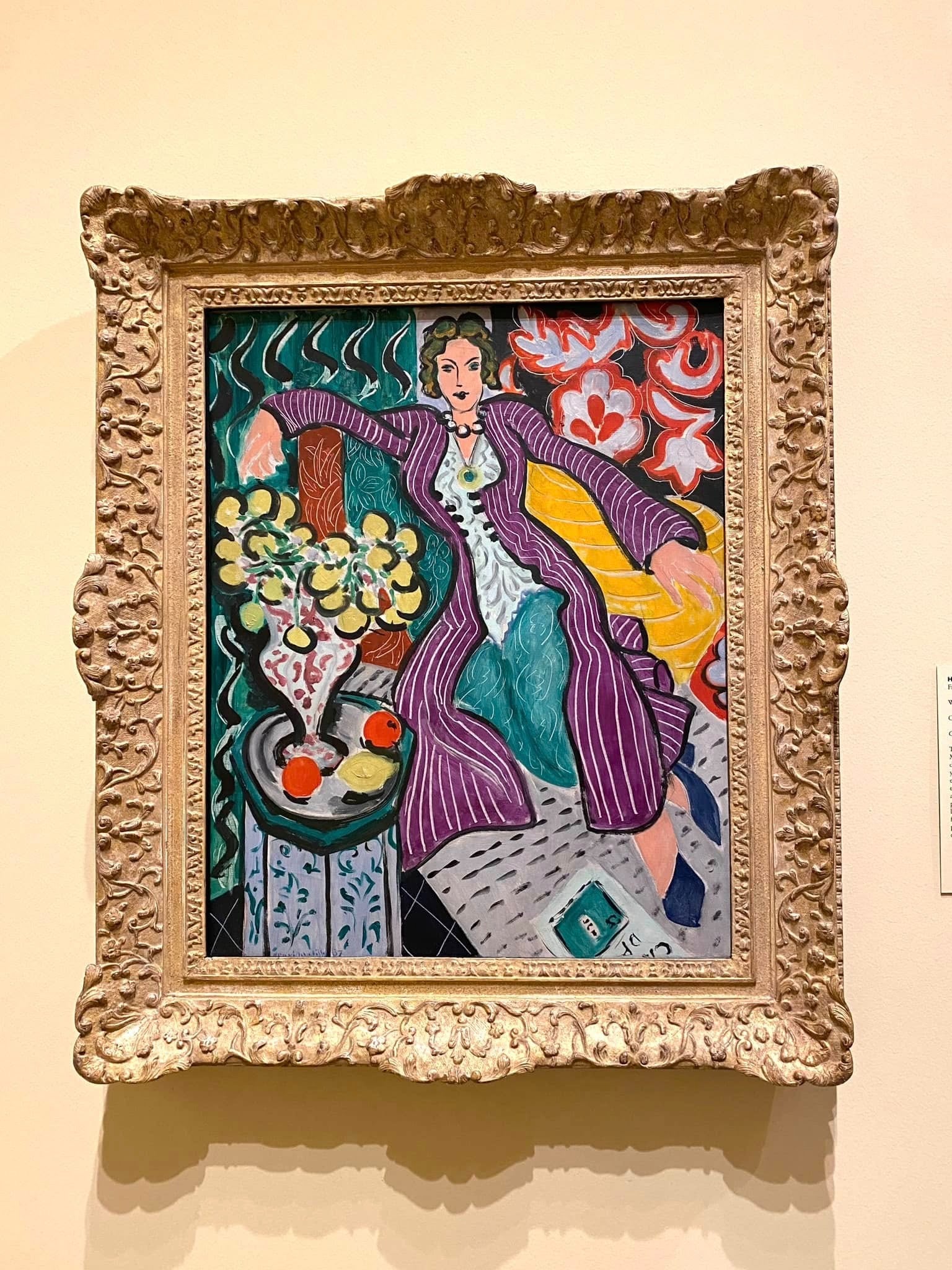 Mujer con abrigo violeta - Henri Matisse