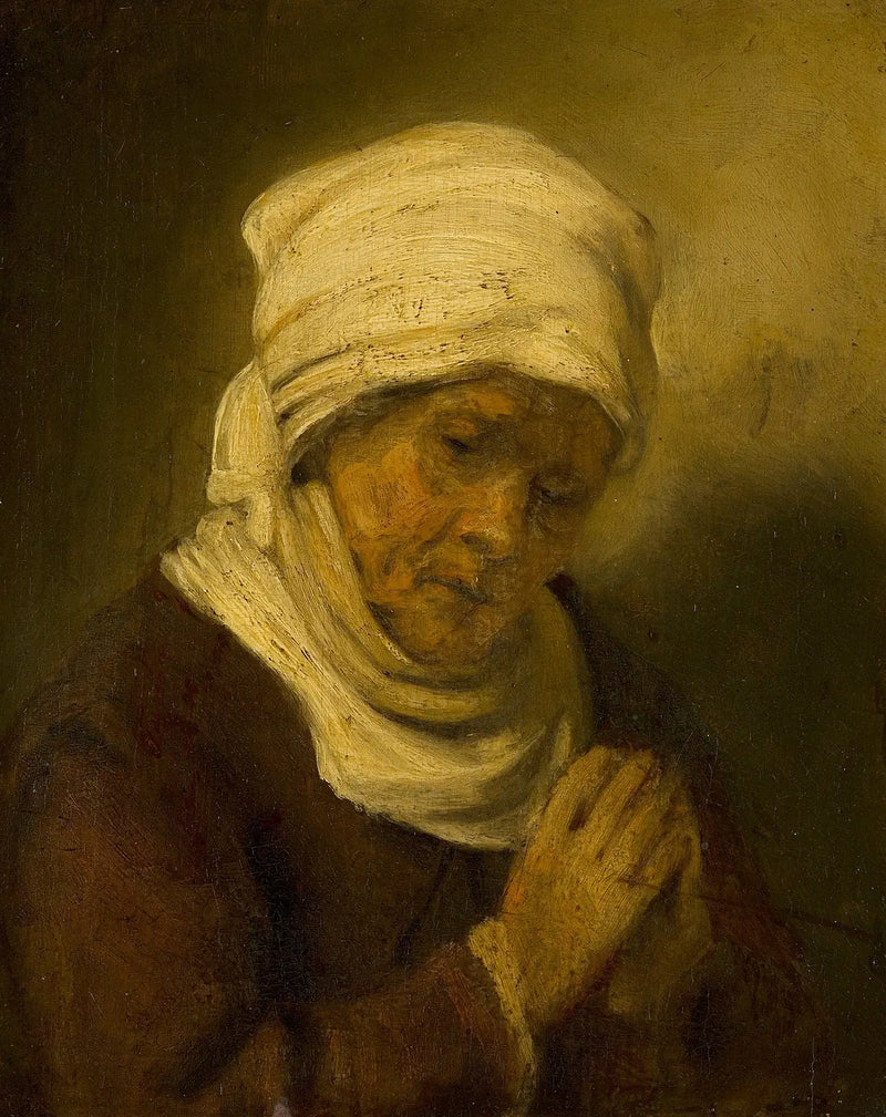 Mujer en oración - Rembrandt