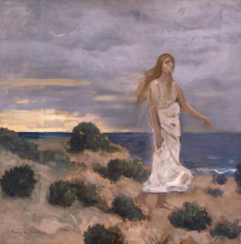 Femme sur la plage - Pierre Puvis de Chavannes