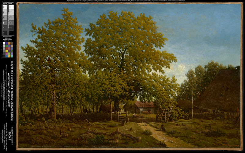 Ferme dans les Landes - Théodore Rousseau
