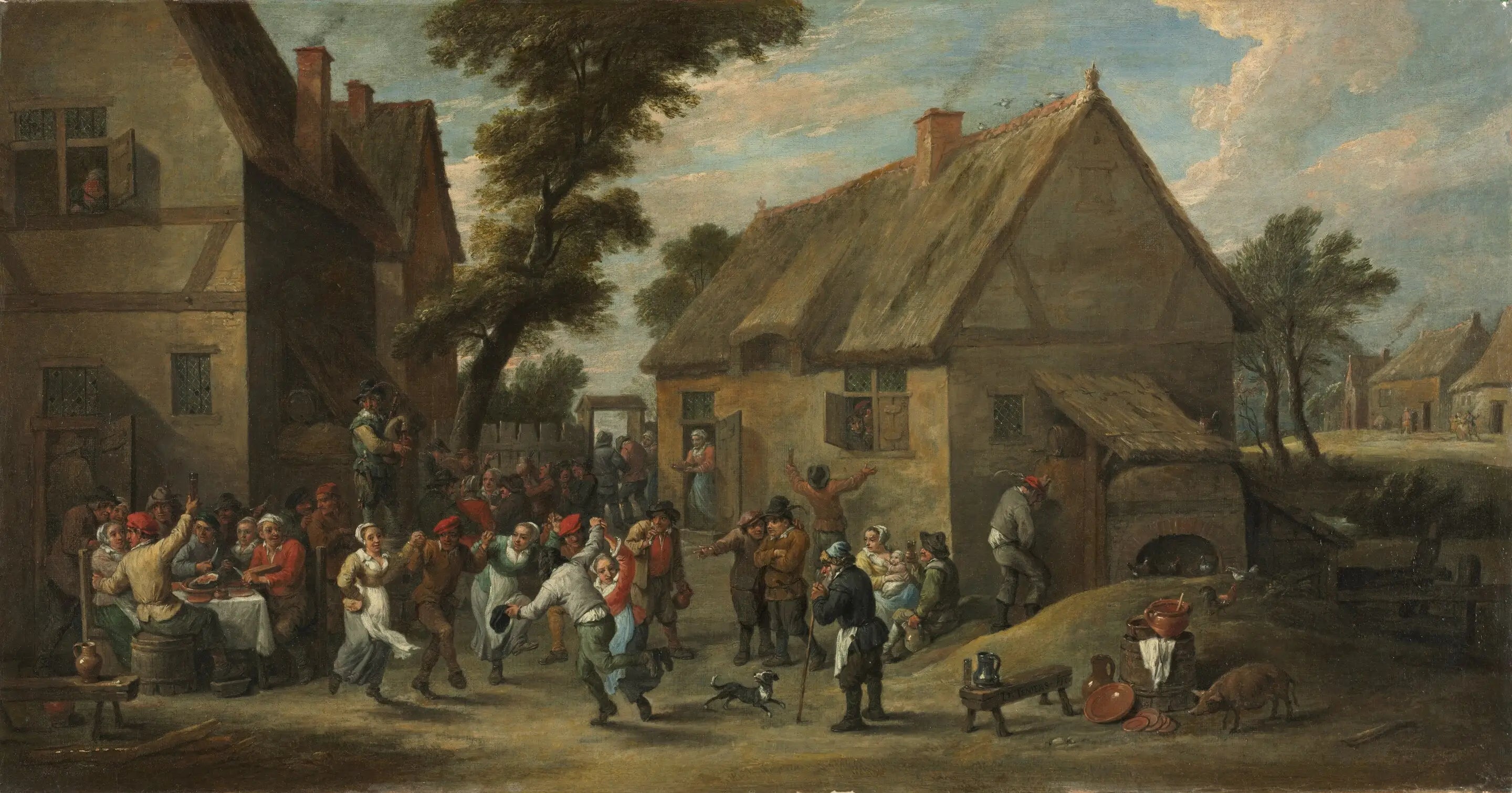 Fête du village - David Teniers le Jeune - Alpha Reproduction