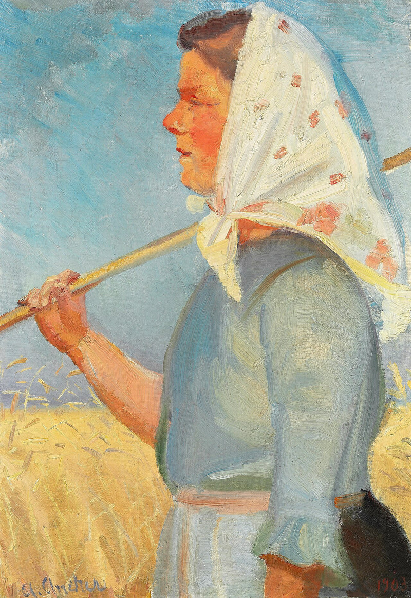 La chica de la cosecha - Anna Ancher