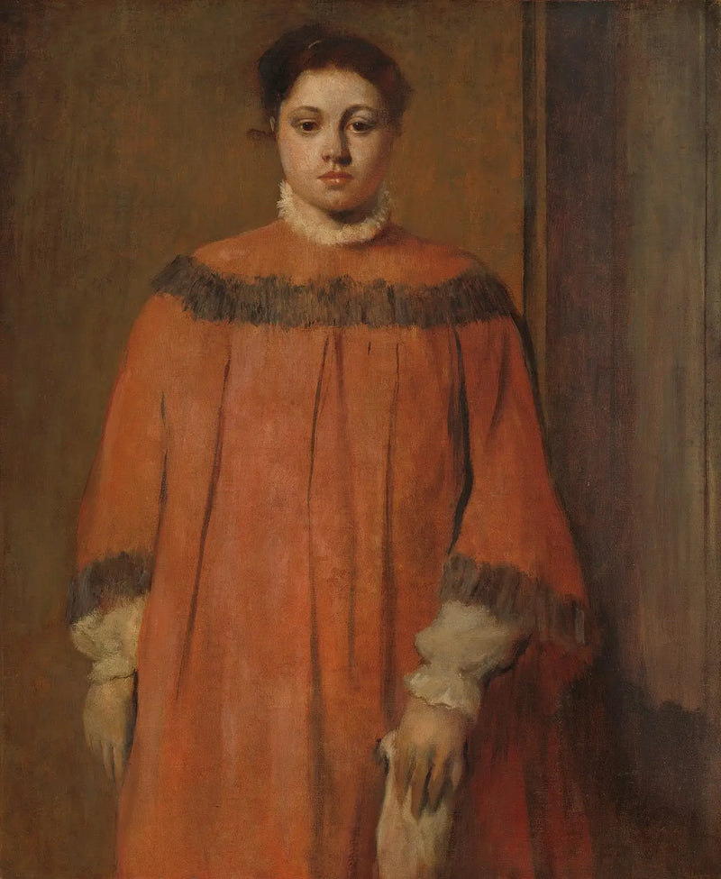 Chica en rojo - Edgar Degas