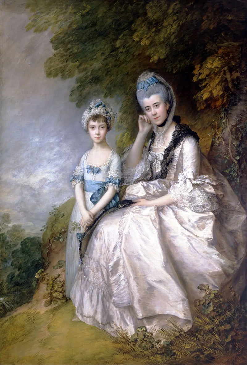 Hester, condesa de Sussex, y su hija, Lady Barbara Yelverton - Thomas Gainsborough