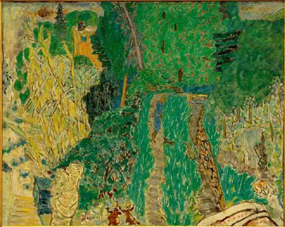 Reproduction du tableau « Jardin au petit pont - Pierre Bonnard » par Alpha Reproduction en peinture à l’huile