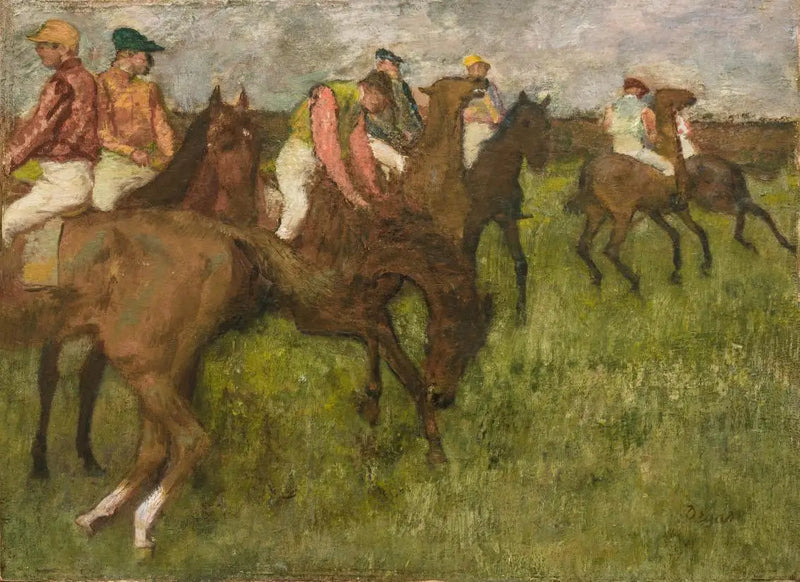 Jinetes antes de la carrera - Edgar Degas