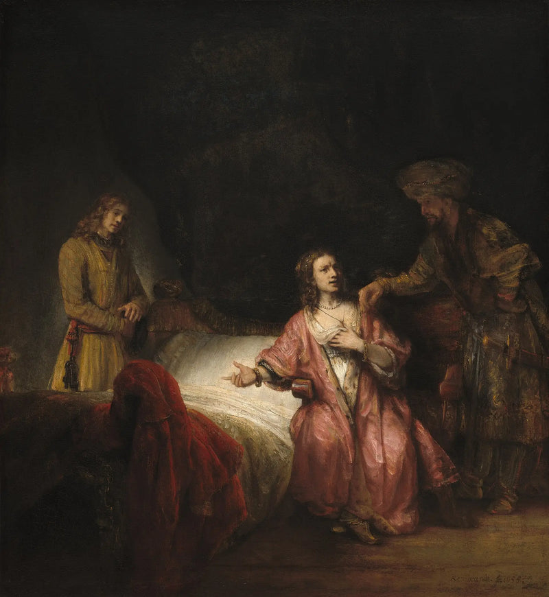 José acusado por la mujer de Potifar - Rembrandt