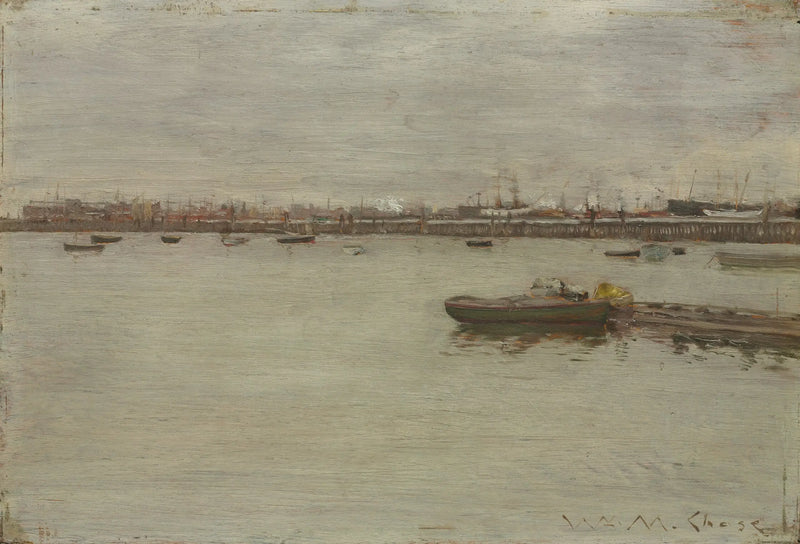 Día gris en la bahía - William Merritt Chase