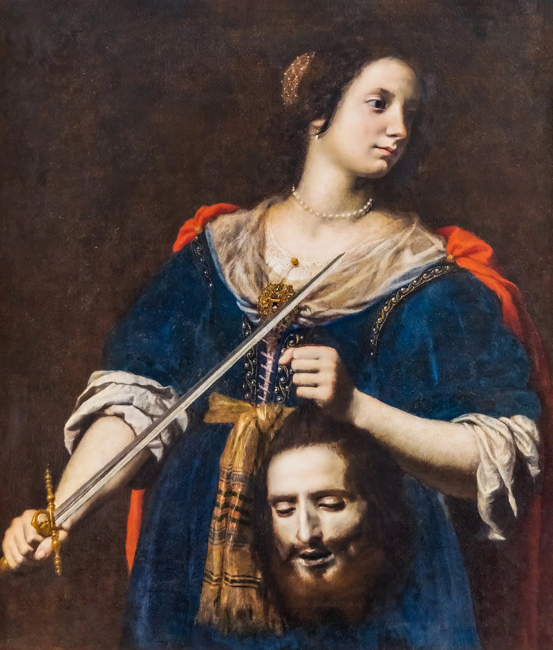Judith, inquilina, la cabeza de Holofernes - Lorenzo Lippi