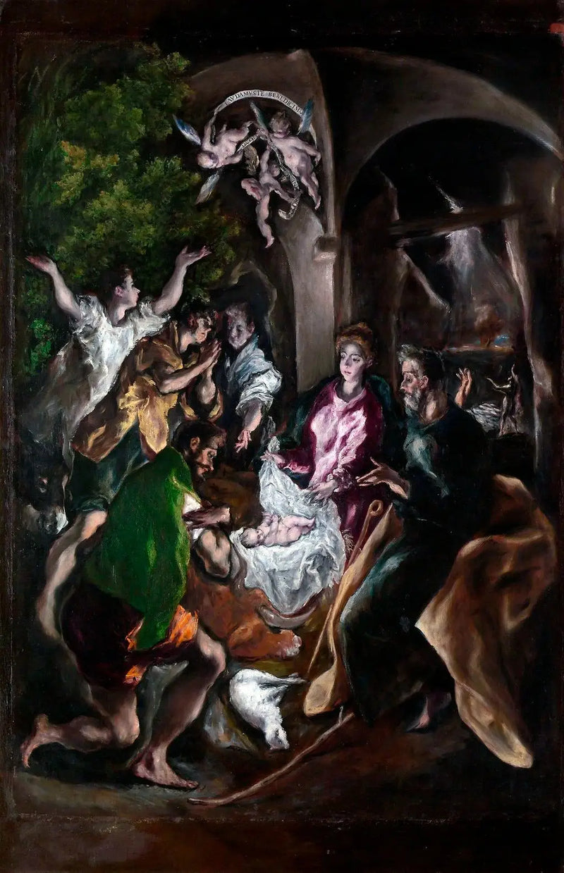 La adoración de los pastores - El Greco