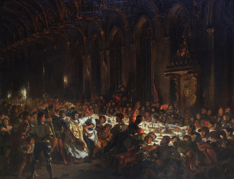 El Asesinato del obispo de Lieja - Eugène Delacroix
