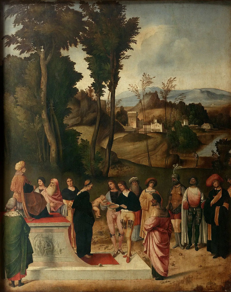 La Prueba de fuego de Moisés - Giorgione